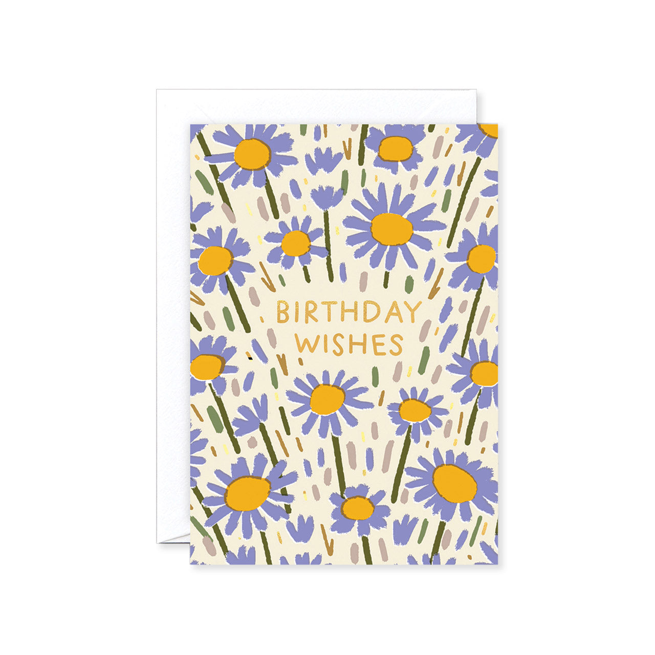 Beautiful Flower Field Birthday Greeting Card - Elegant Floral Design for Birthday Wishes, Perfect for Anniversaries & Special Occasions