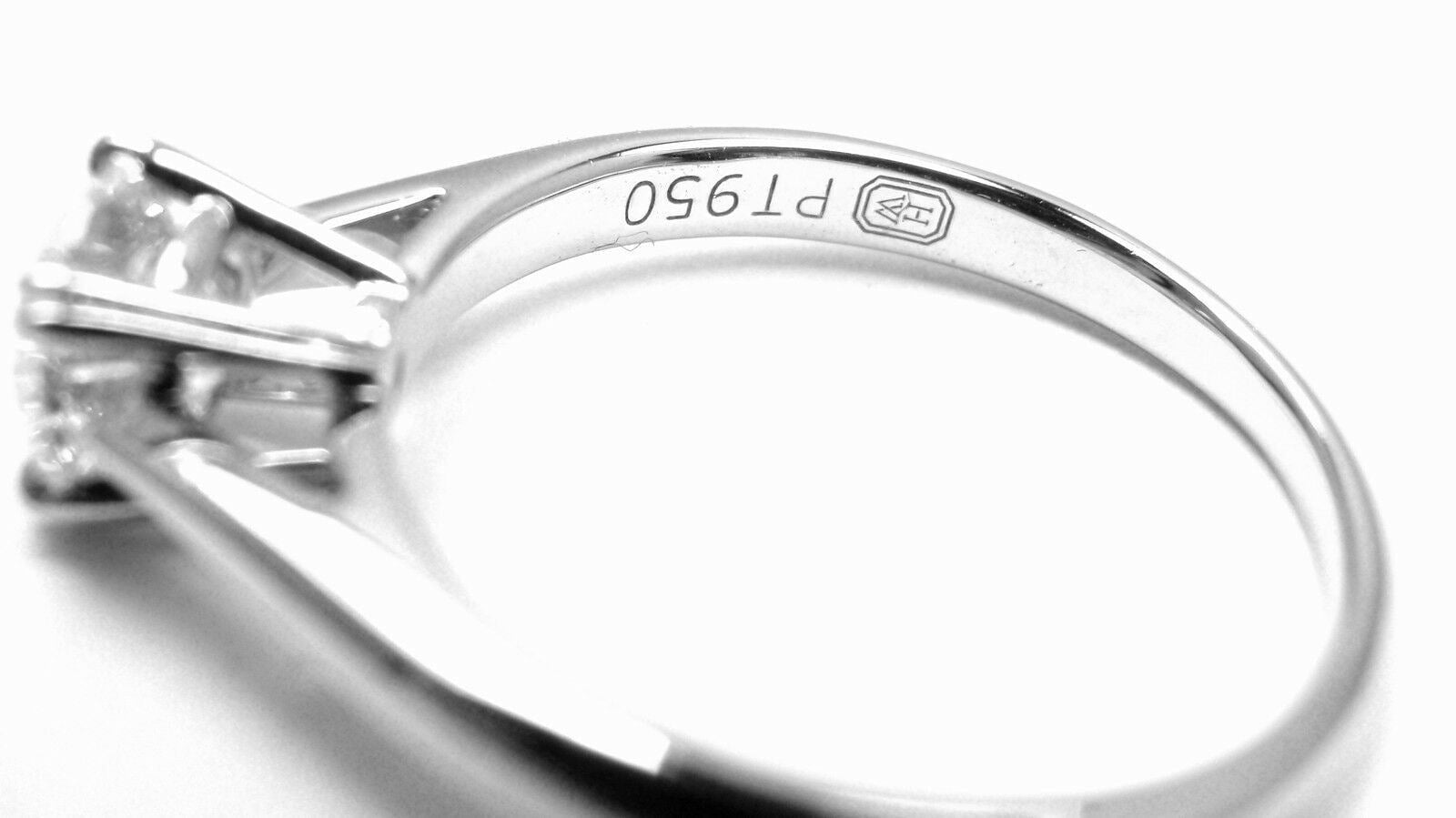 Authentic Harry Winston Platinum .56ct VVS1/F Diamond Solitaire Engagement Ring for Women - Perfect Proposal, Wedding & Anniversary Gift