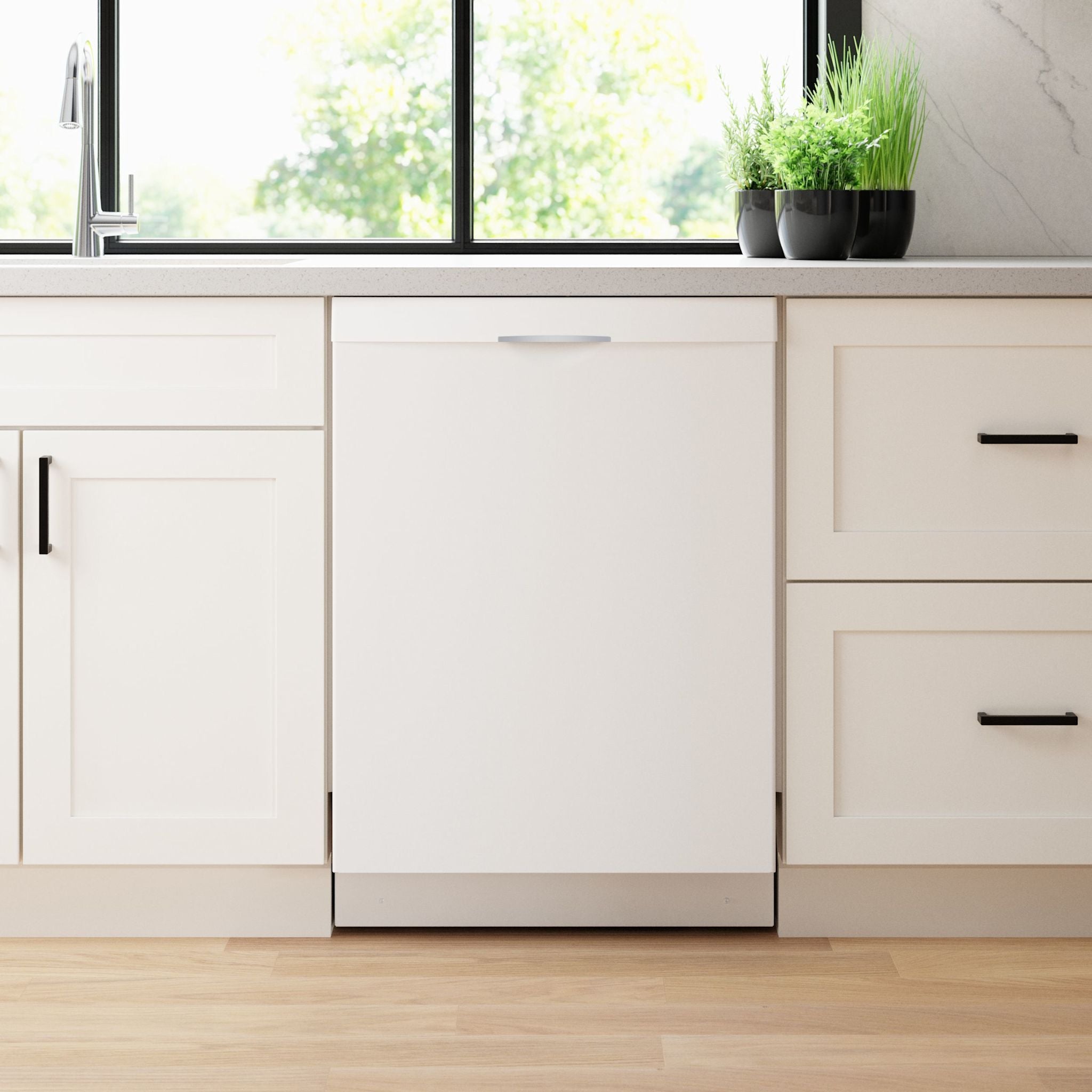 Bosch SHS53CM2N Built-in Dishwasher - 16 Place Settings, 5 Wash Programs, Energy Star Certified | Perfect for Small Kitchens & Apartments