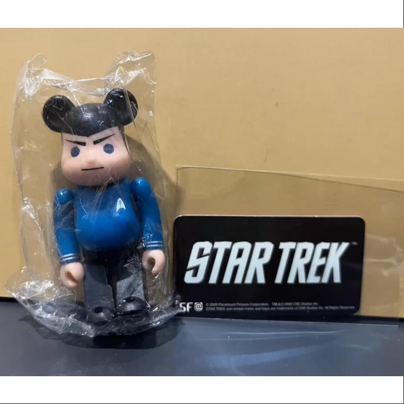 Bearbrick Series 19 SF STAR TREK SPOCK 100% Collectible Vinyl Art Toy - Perfect for Star Trek Fans, Home Decor & Pop Culture Collectors