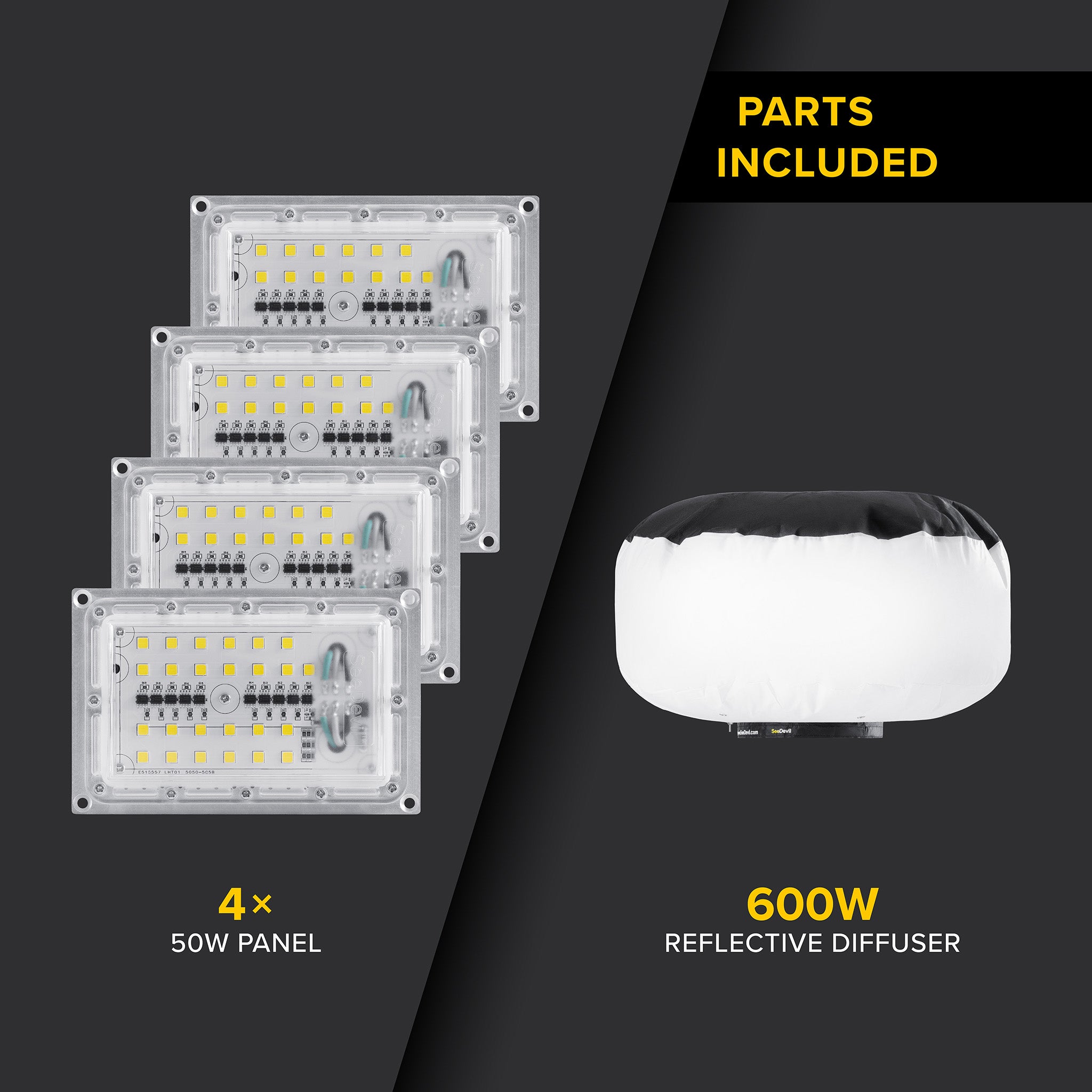 G3 600 Watt Pro Series LED Grow Light Upgrade Kit for Indoor Plants - Perfect for Hydroponics, Greenhouses & Home Gardening
