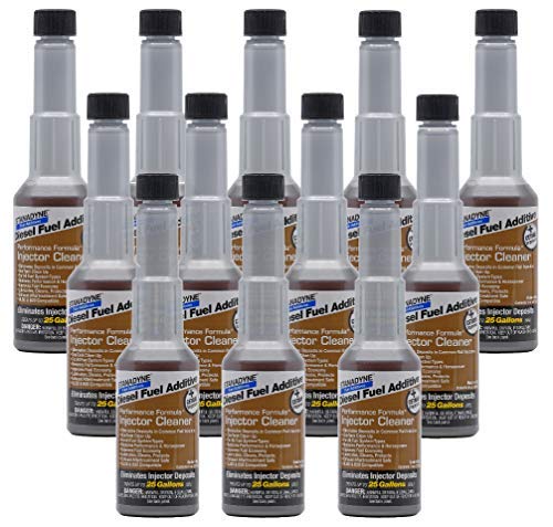 Stanadyne Performance Formula Diesel Injector Cleaner - 12 Pack (8oz Bottles) #43562 | Improves Fuel Efficiency & Engine Performance for Trucks, SUVs, and Heavy-Duty Vehicles