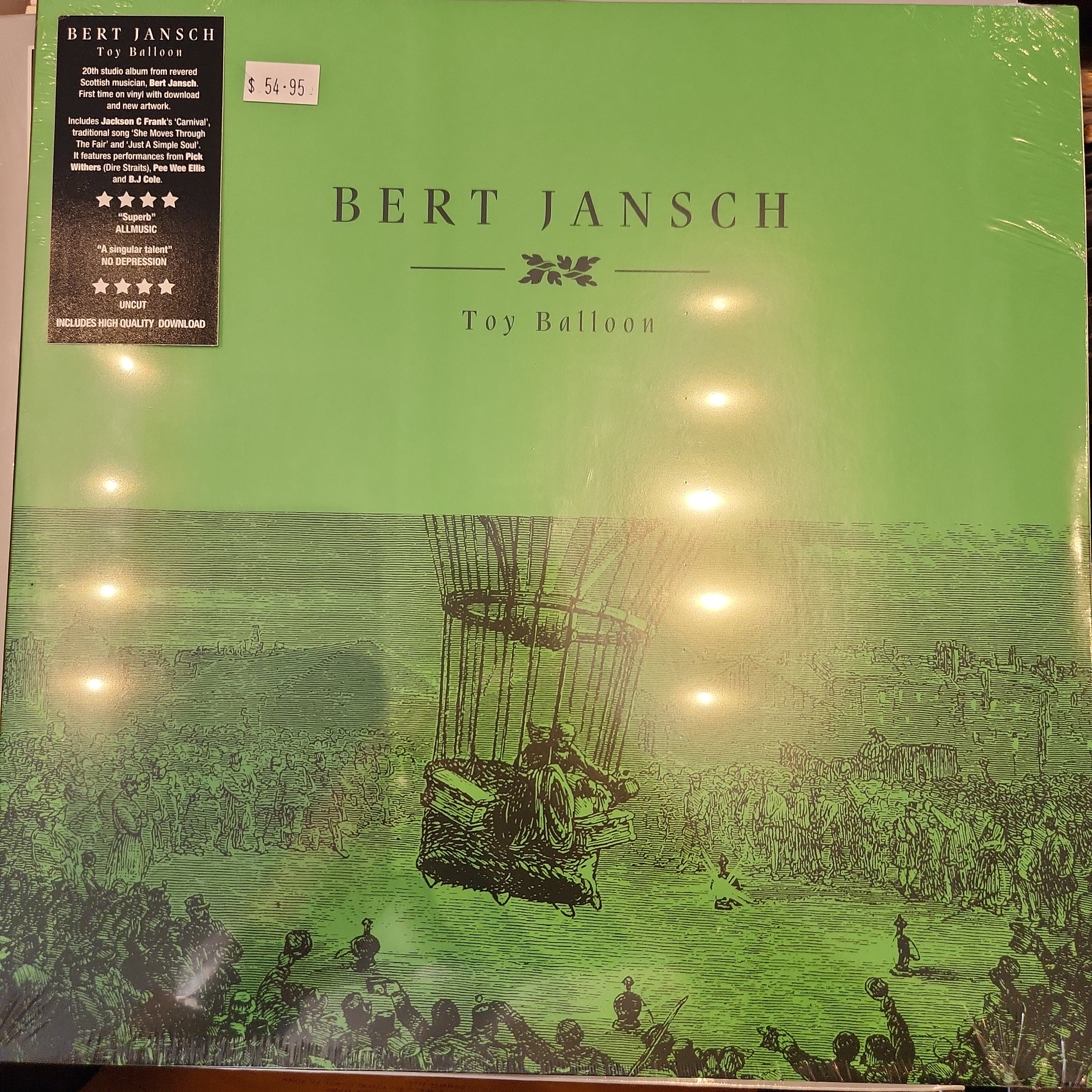 Bert Jansch - Toy Balloon Limited Edition RSD Vinyl LP | Folk Music Collector's Item | Perfect for Record Store Day & Vinyl Enthusiasts