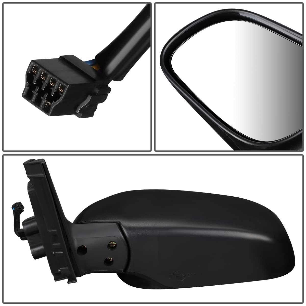 DNA Motoring OEM-MR-SZ1320117 Left Side Power Heated Folding Mirror for 03-05 Suzuki Grand Vitara & 02-06 XL-7 - Perfect for Winter Driving and Parking in Tight Spaces