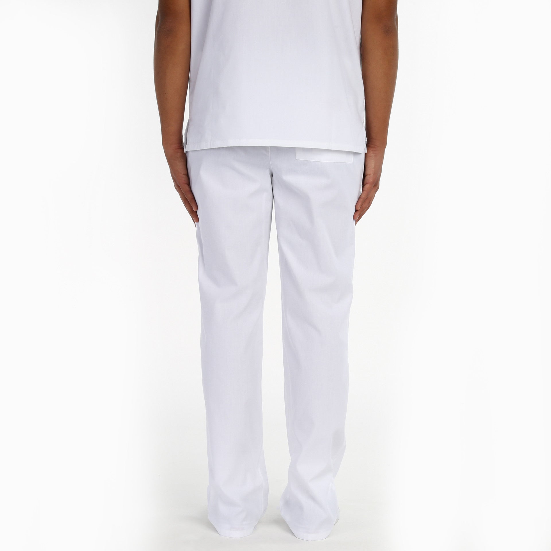 Dickies Unisex Drawstring Scrub Pants - Comfortable Medical Work Pants for Nurses & Healthcare Professionals (White) - Perfect for Hospital Shifts & Clinical Work