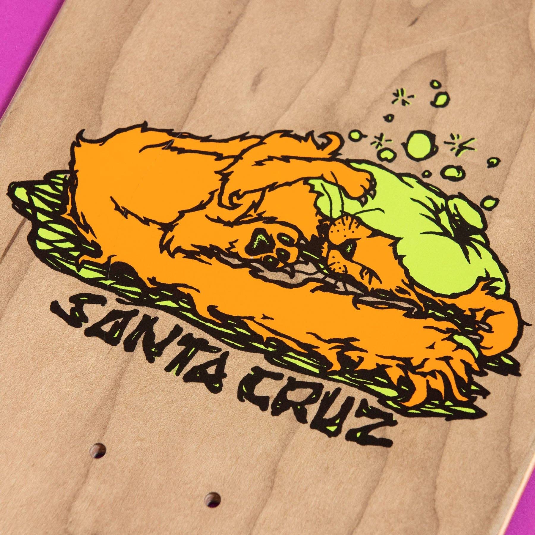 Santa Cruz Skateboard Deck - Boyle Sick Cat Old School Reissue 9.99 x 31.78 Inches | Classic Skateboard for Street & Park Riding | Perfect for Skaters & Collectors
