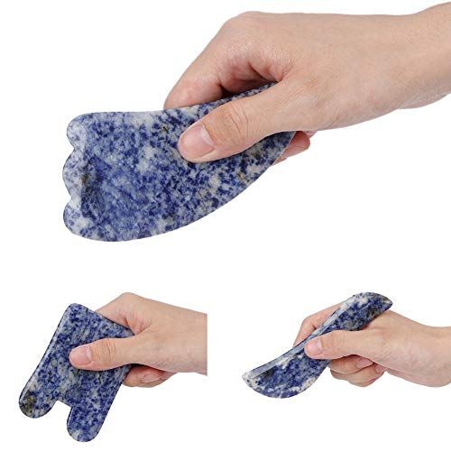 3 Pcs Natural Horn Gua Sha Scraping Tool Set for Facial Slimming, Acupuncture Massage, Relaxation & SPA Therapy - Perfect for Home & Professional Use