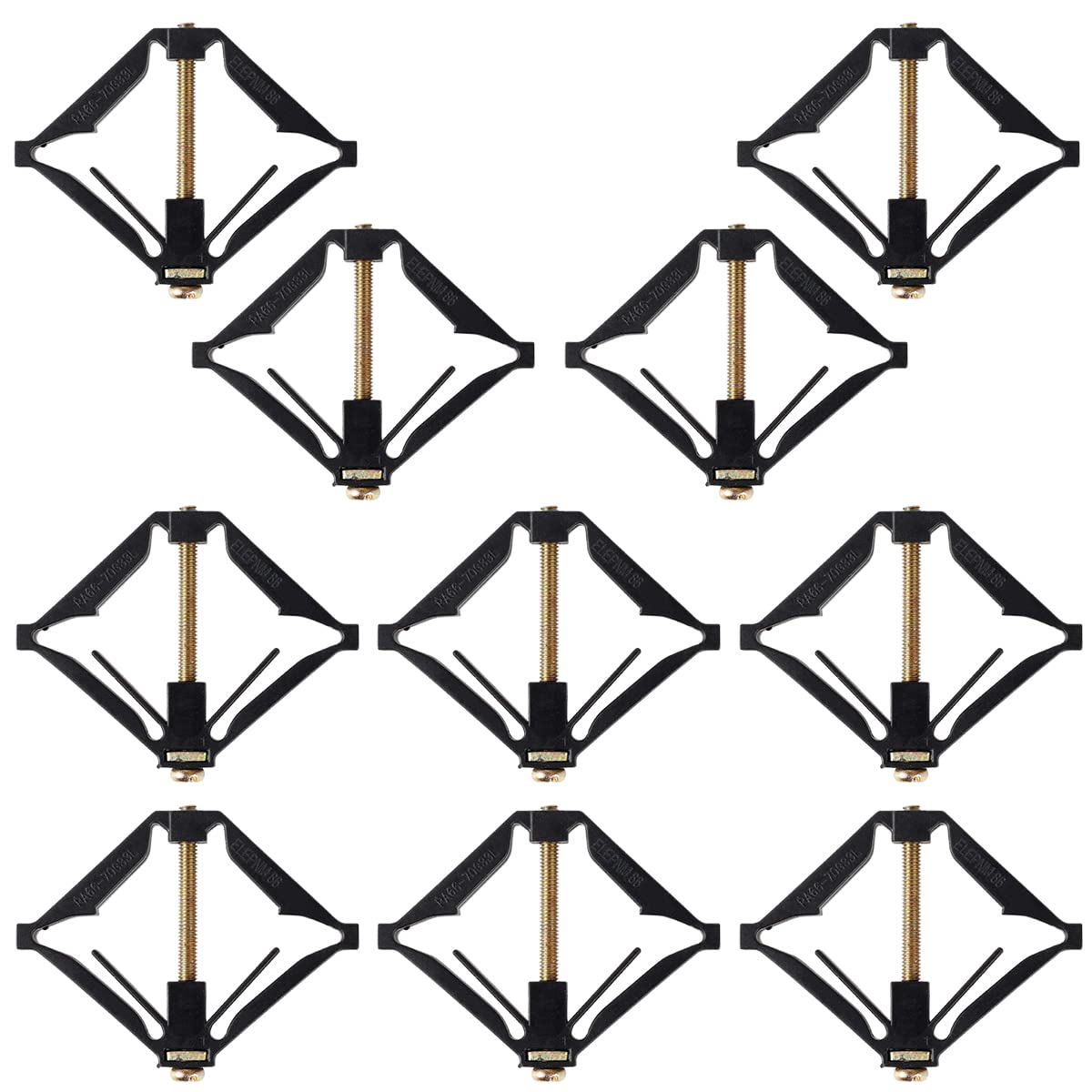 10Pcs Switch Box Repair Tool Kit - Wall Mount Switch Cassette Repairing Tools with Bottom Cassette Fixer - Electrician Repair Accessories for Home & Garage (Black) | DIY Electrical Maintenance & Household Switch Replacement