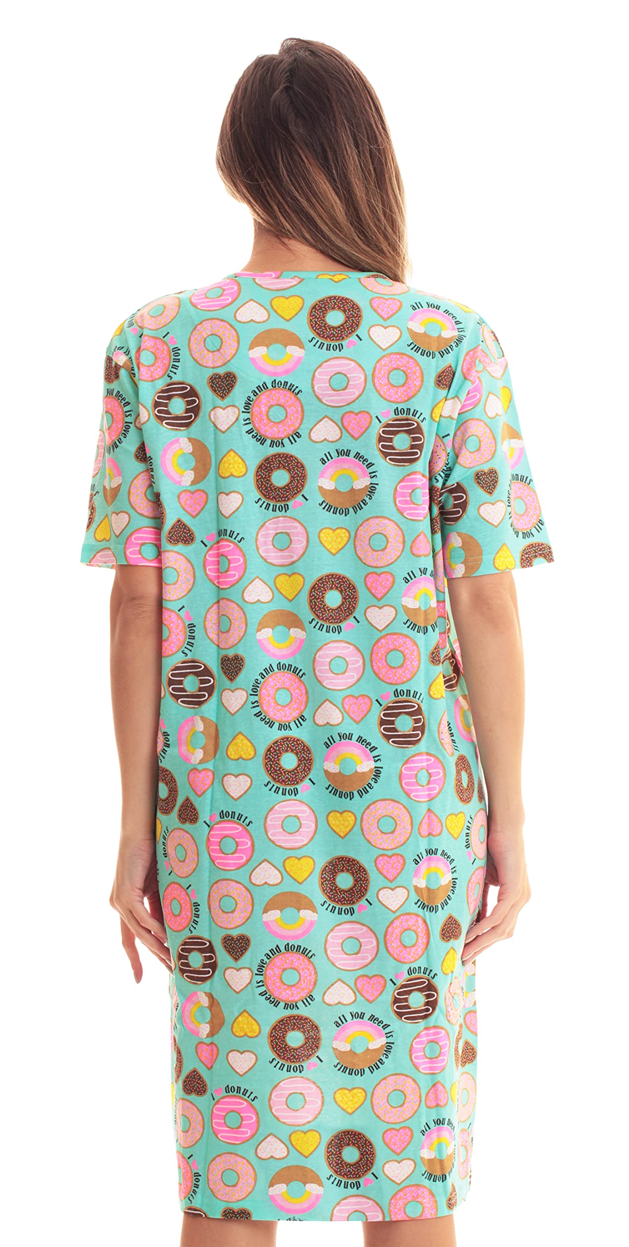 Just Love Women's Short Sleeve Nightgown - Soft Sleep Dress for Summer & Lounge Wear - Perfect for Bedtime, Relaxing at Home & Vacation