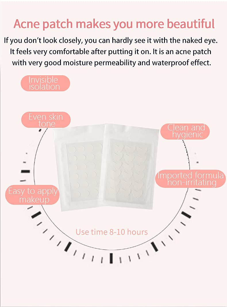 Hydrocolloid Acne Pimple Patches - 108 Count Invisible Absorbing Cover for Face & Skin Care | Spot Treatment for Breakouts, Blemishes & Zits | Perfect for Overnight Use & Daily Skincare Routine