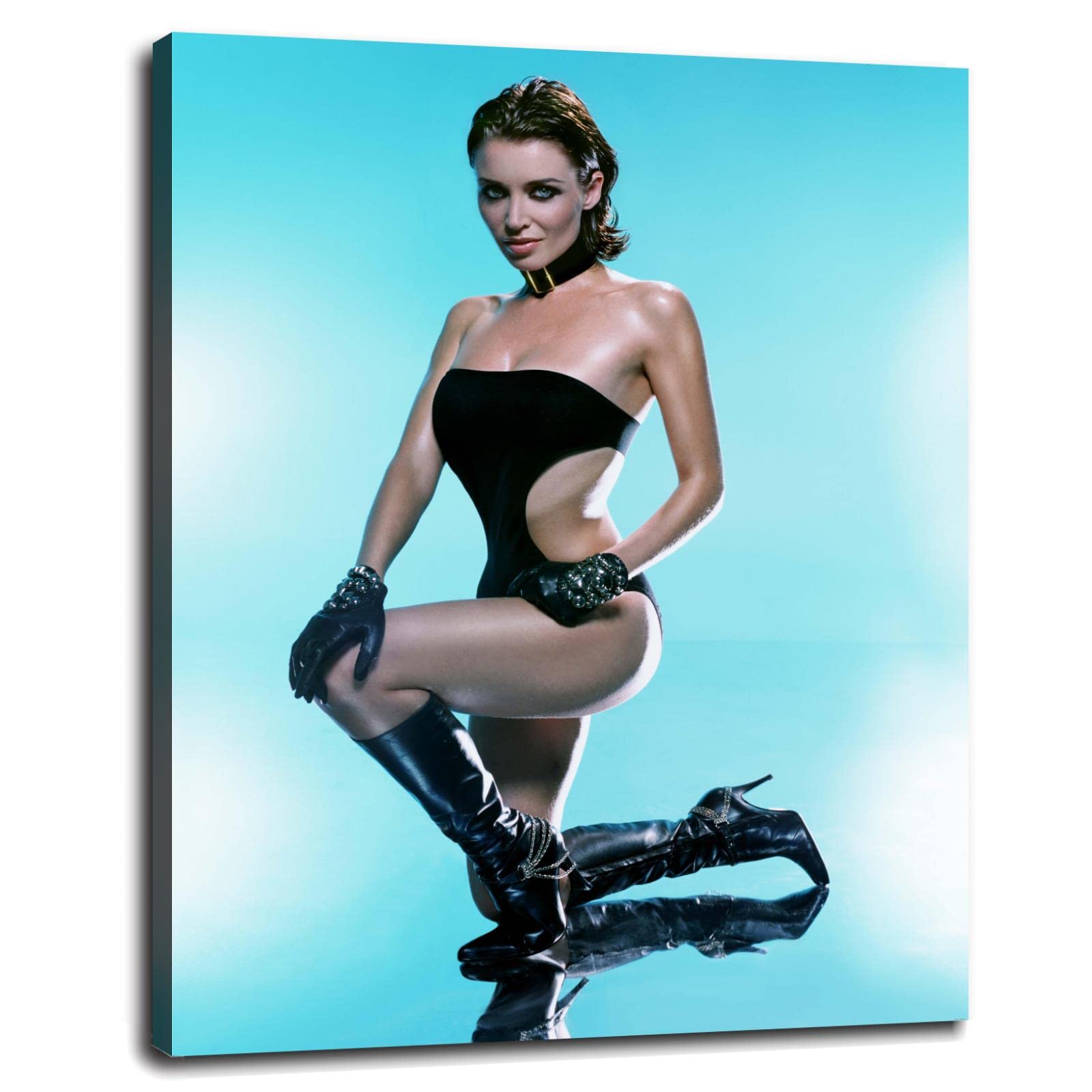 Dannii Minogue Poster Canvas Print - 32x24 Inch Framed Wall Art for Home & Office Decor - Perfect for Living Rooms, Bedrooms, and Music Studios