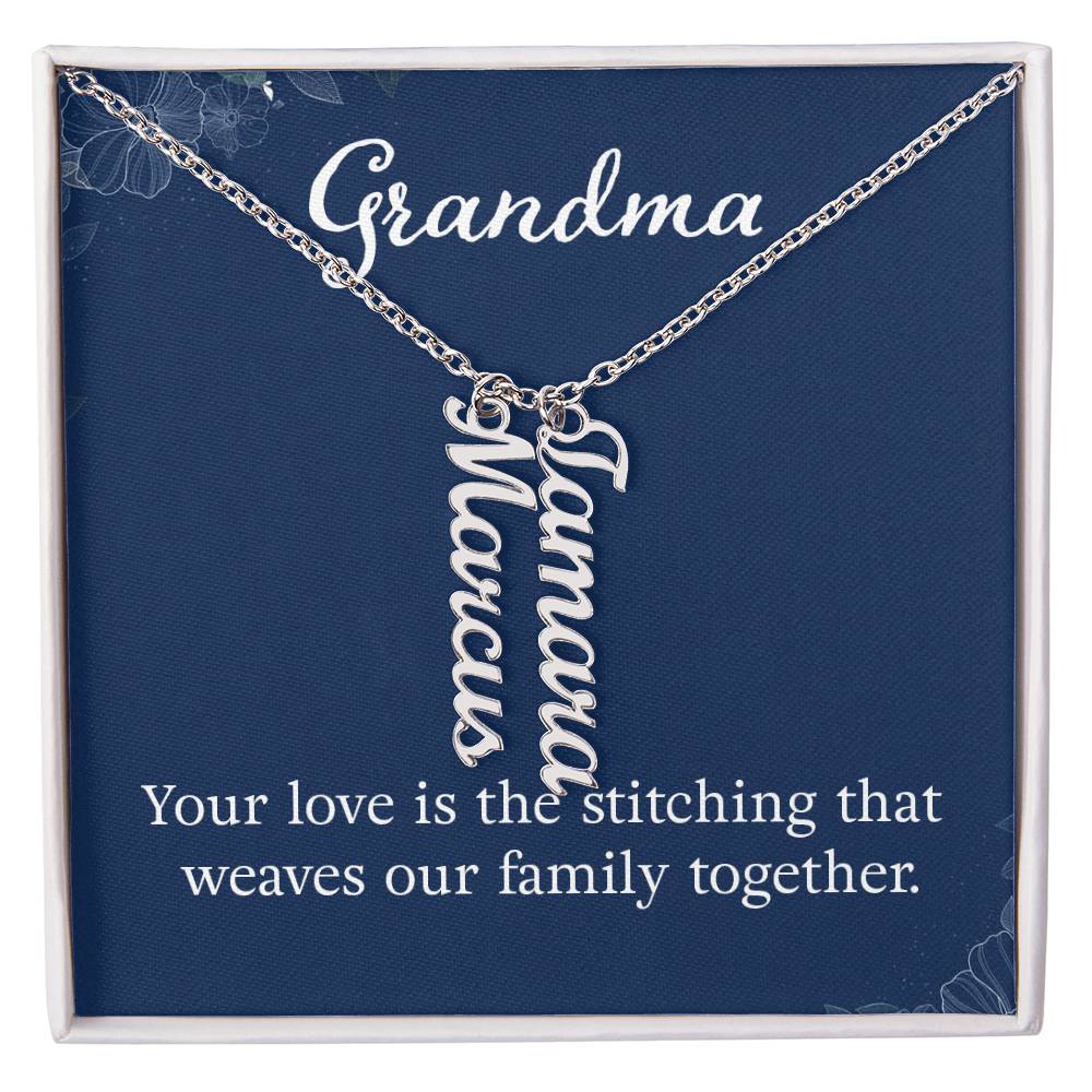 Personalized Grandkids Name Necklace - Custom Engraved Grandma Gift for Birthday, Mother's Day & Anniversary - Perfect for Family Keepsakes & Special Occasions