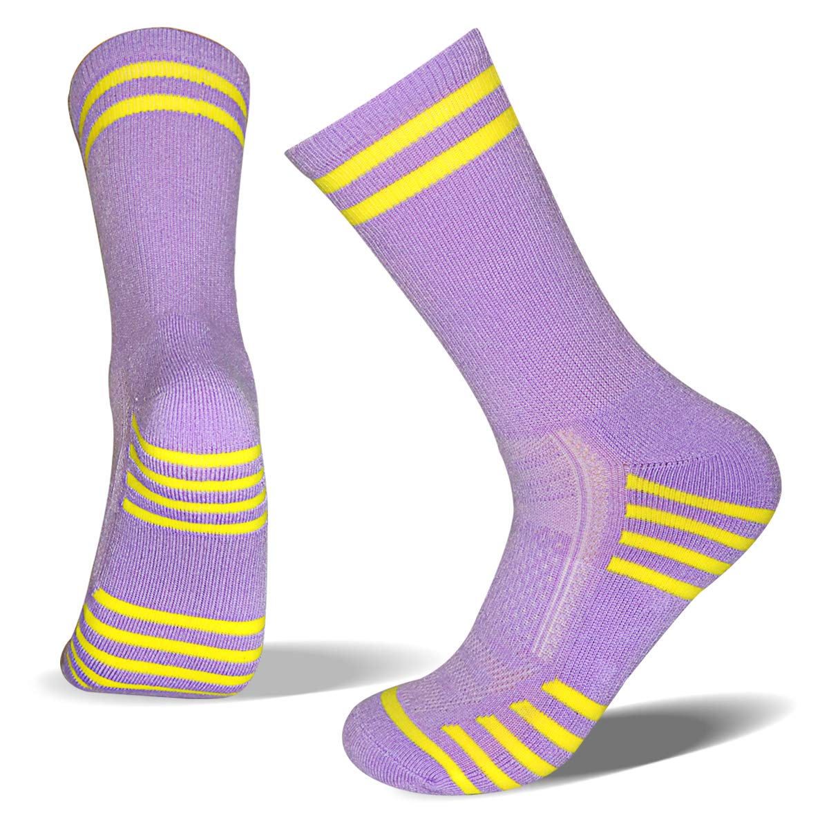 **Women's Athletic Crew Socks 6-Pack - Breathable Running Socks with Arch Support & Cushioning - Perfect for Workouts, Jogging & Daily Wear**