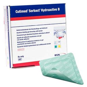 BSN Jobst Cutimed Sorbact Hydroactive B Dressing Wound Care - 14cm x 24cm with 10cm x 20cm Pad - Advanced Antimicrobial Wound Dressing for Chronic Wounds, Ulcers, and Post-Surgical Care - Ideal for Home Healthcare and Clinical Use