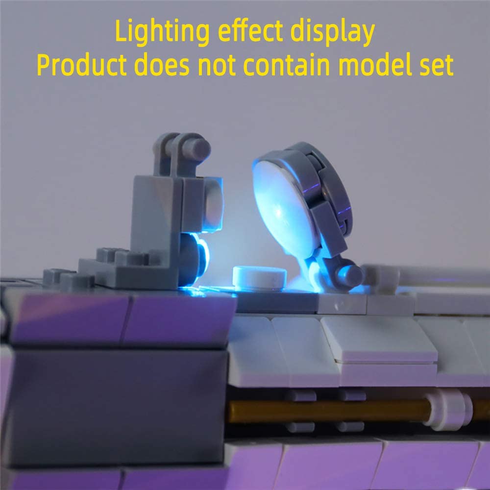 GEAMENT LED Light Kit for International Space Station - Compatible with Lego Ideas 21321 Building Set (Bricks Not Included) - Perfect for Model Display, Night Light & Space-Themed Room Decor