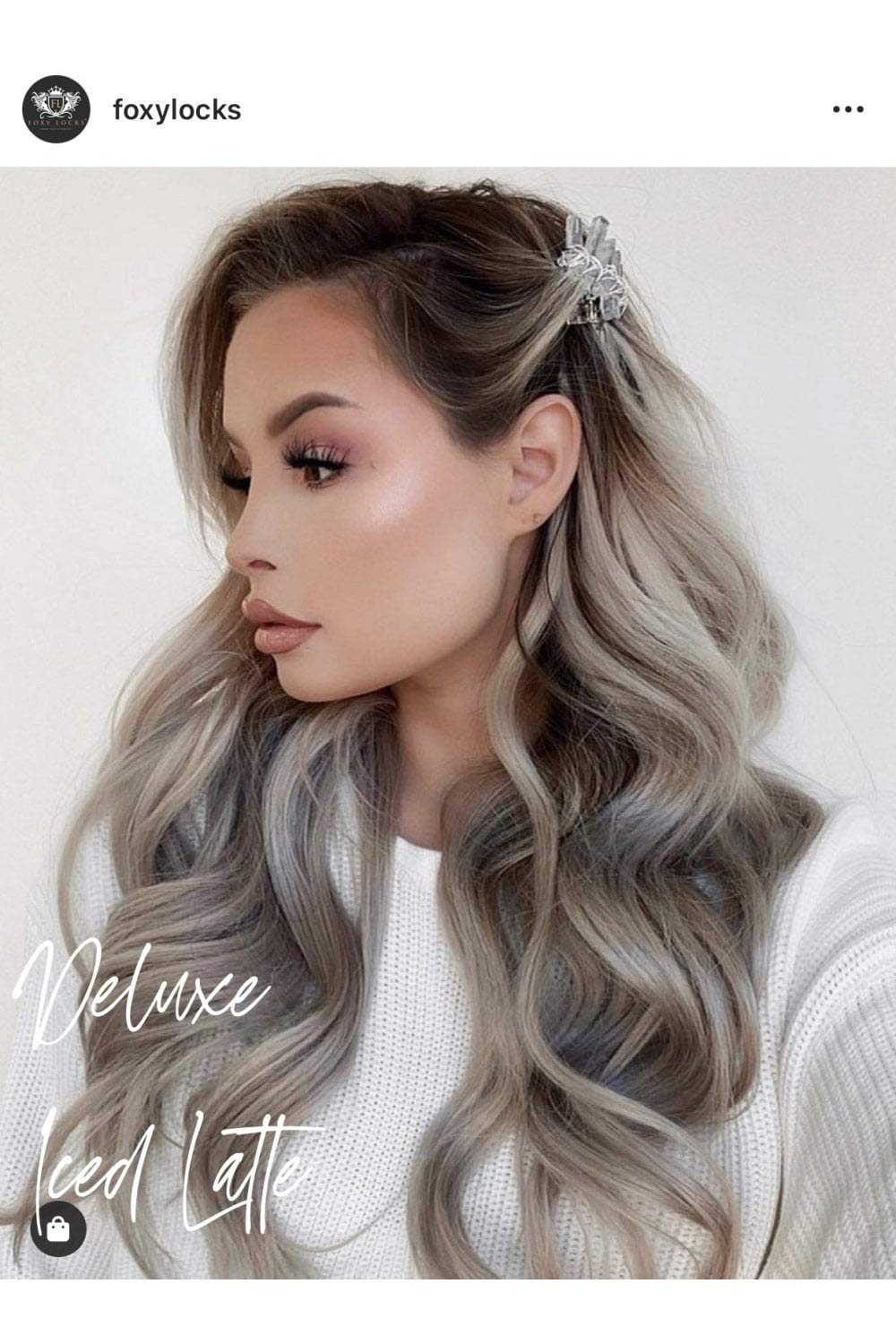 16 Inch Seamless Clip-In Human Hair Extensions (150g) - Natural Iced Latte Color for Volume & Length | Perfect for Parties, Weddings & Everyday Styling