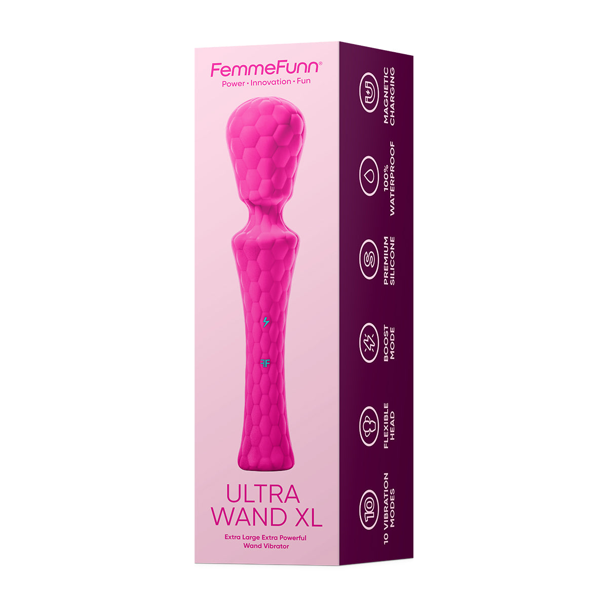 Femme Funn Ultra Wand XL - Powerful Waterproof Personal Massager for Women in Pink | Perfect for Relaxation, Stress Relief & Intimate Moments
