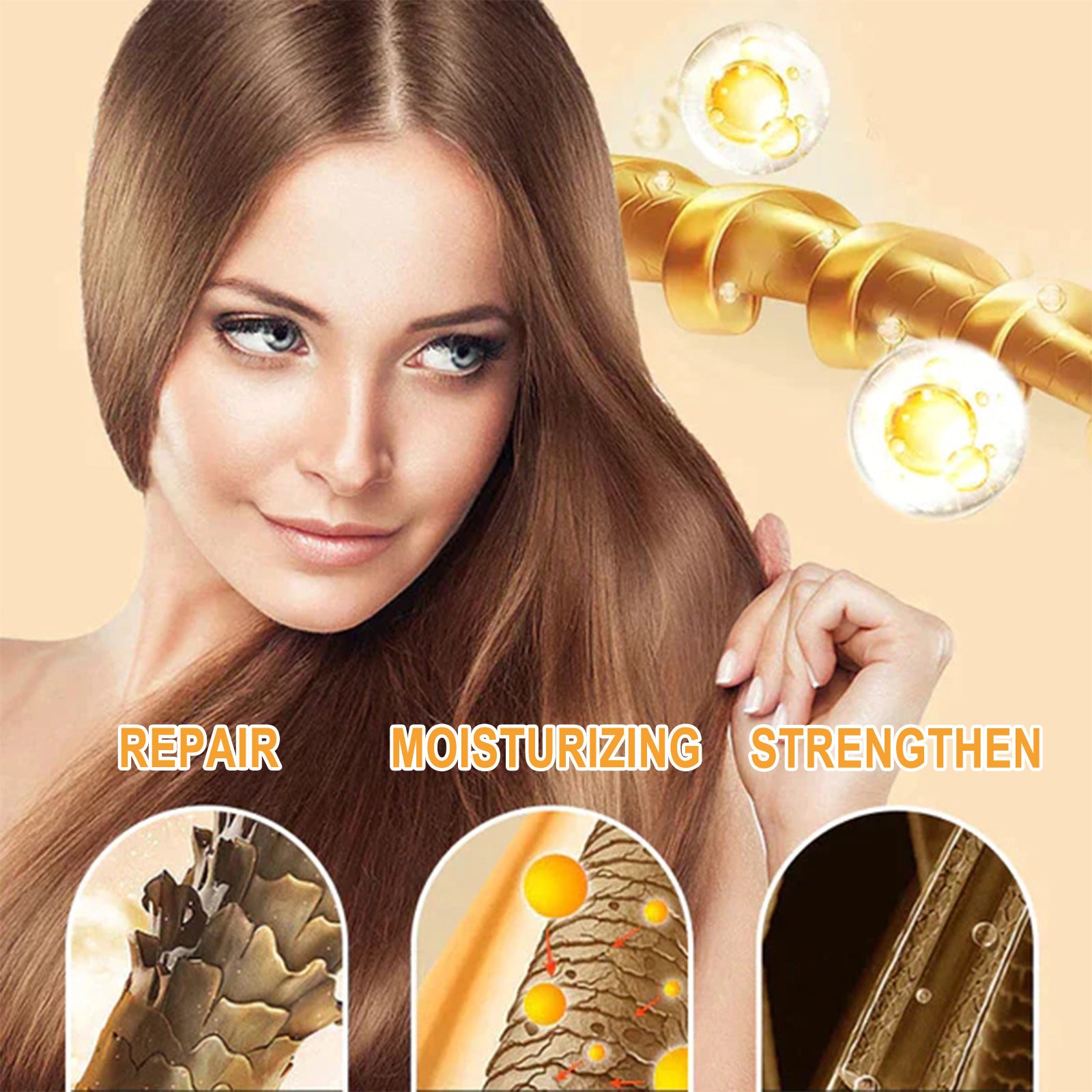 Hair Growth Serum for Stronger Roots & Repair - Nourishing & Softening Treatment for Healthy Hair - Perfect for Daily Hair Care & Scalp Hydration