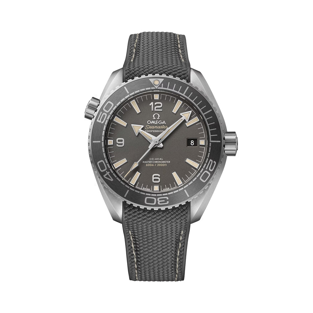 Omega Seamaster Planet Ocean 600M Co-Axial Master Chronometer Men's Watch - 43.5mm Grey Dial on Strap - Luxury Dive Watch for Professional Divers & Water Sports Enthusiasts
