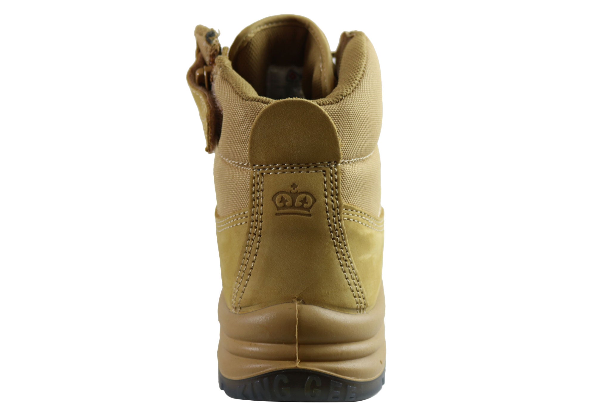 KingGee Men's Steel Toe Work Boots - Safety Boots for Construction, Industrial & Outdoor Work - Durable Tradie Boots with Steel Cap Toe Protection