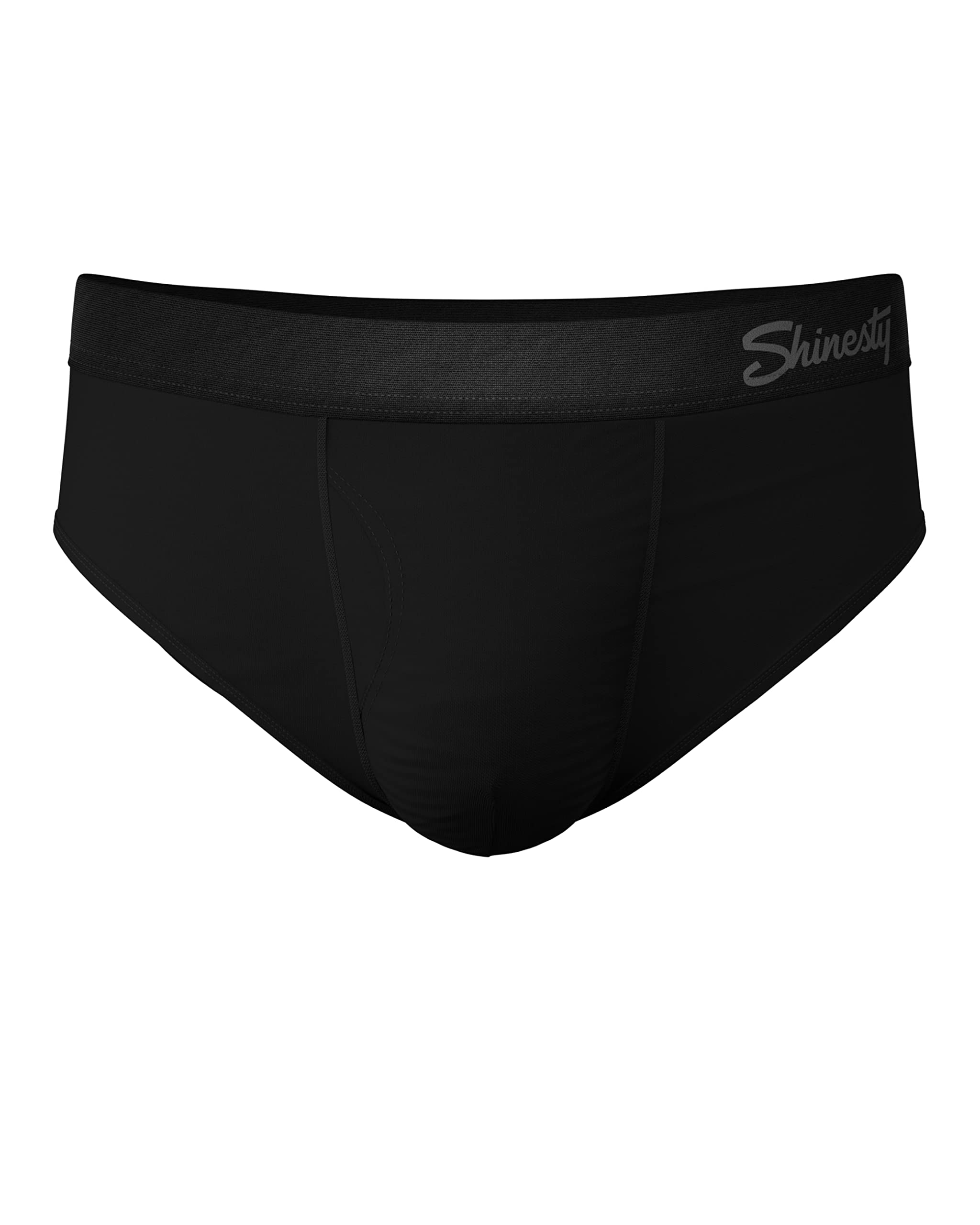 Shinesty Men's Anti-Chafing Underwear - Moisture Wicking Breathable Briefs for Hiking, Running & Travel | Comfortable Supportive Boxer Briefs