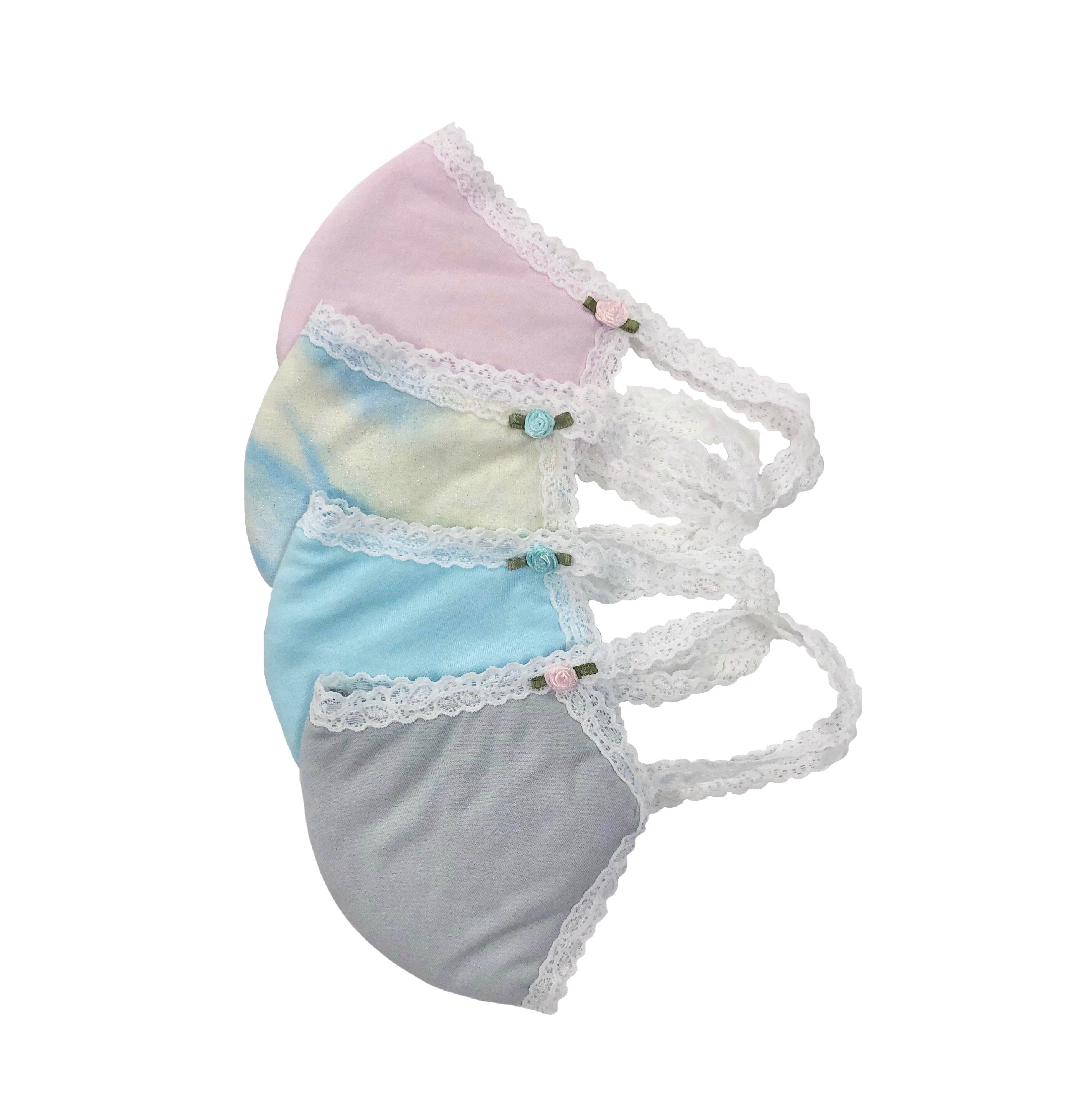 Lace and Rosette Face Mask - Elegant Floral Design for Women - Perfect for Parties, Weddings, and Special Occasions