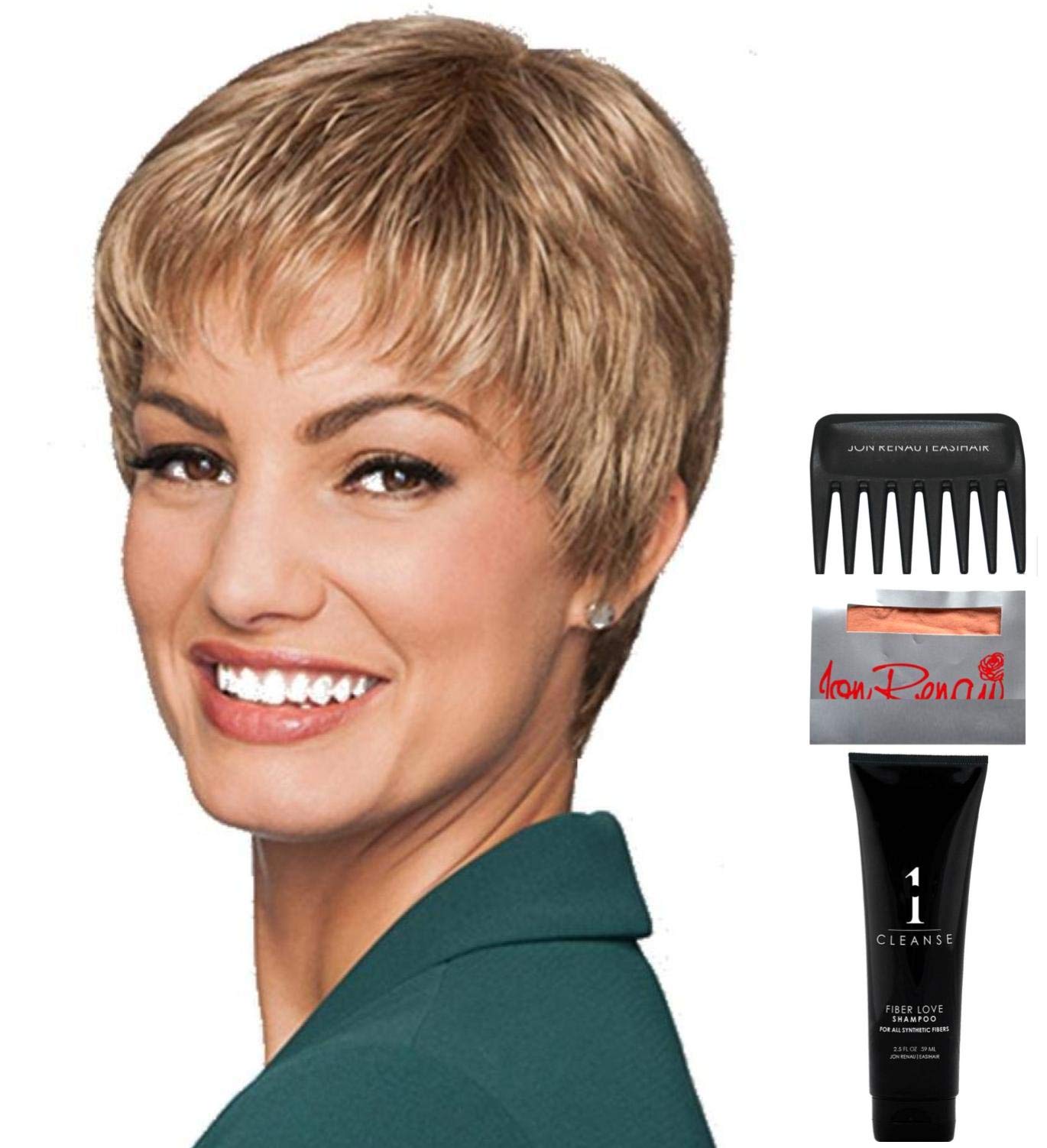 Gabor Pixie Perfect Petite Cap Bundle - 5 Items Including Wig Shampoo, Cap & Comb | Color 10-12 | Perfect for Travel & Wig Maintenance