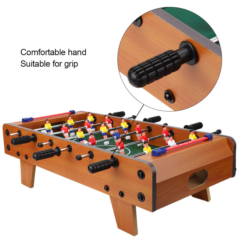 20 Inch Mini Foosball Table - Wooden Tabletop Soccer Game with 2 Footballs & Score Keepers for Kids & Adults - Perfect for Game Rooms, Family Nights & Office Entertainment