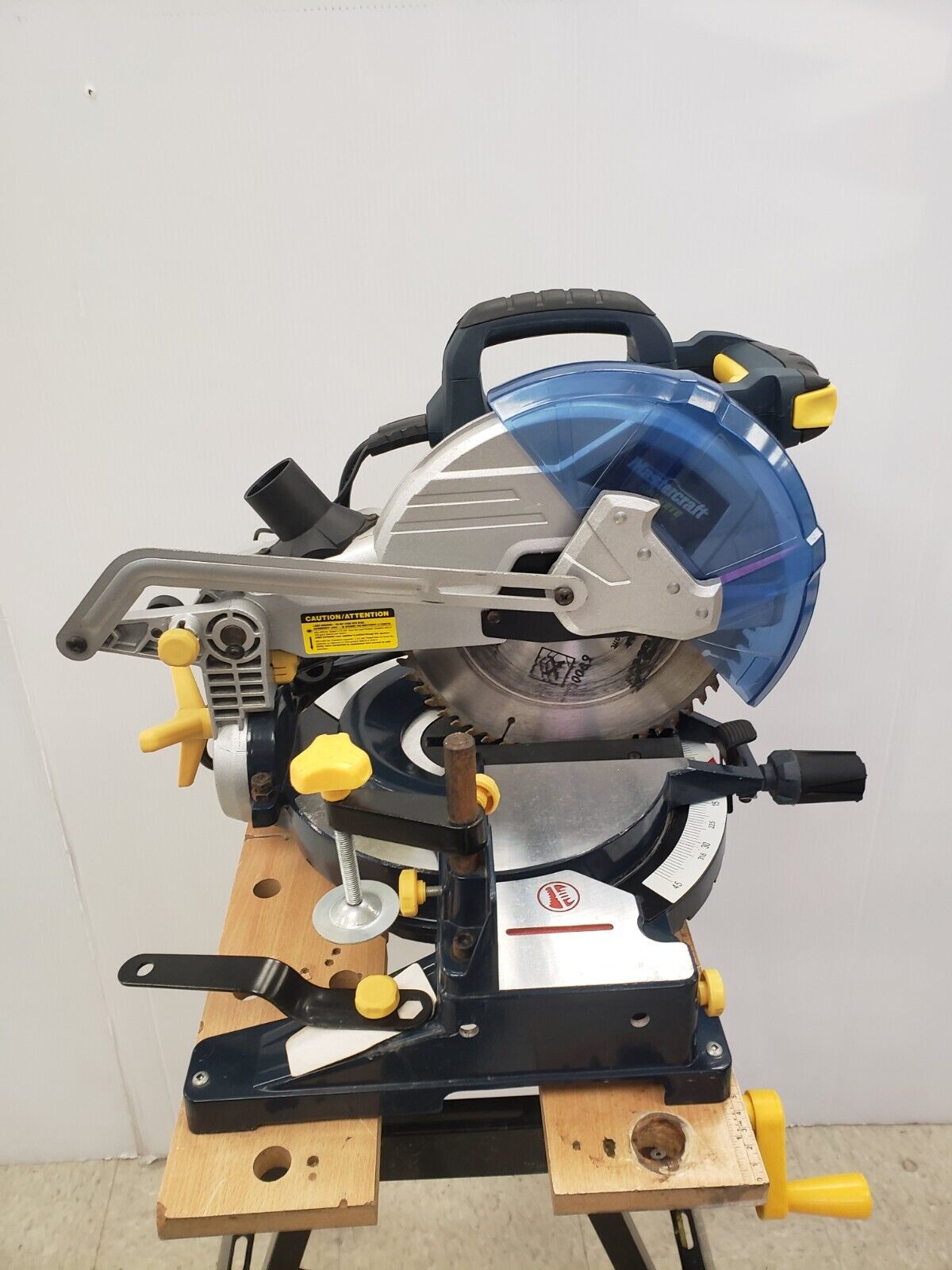 Mastercraft 55 07117 0 Miter Saw - 10-Inch Precision Cutting Tool for Woodworking & DIY Projects - Perfect for Crown Molding, Baseboards & Trim Work
