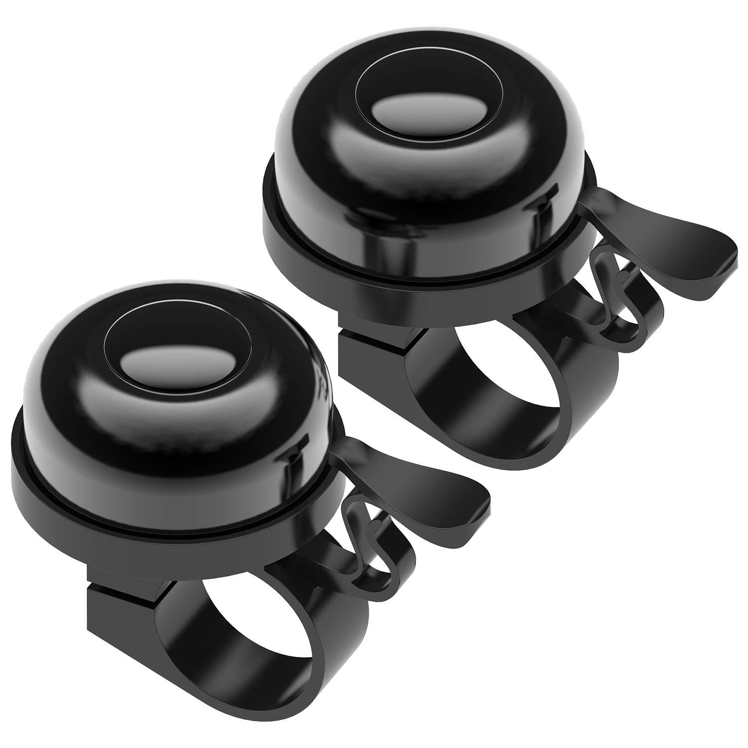 Sportout 2 Pack Bike Bell - Loud & Clear Bicycle Bell for Road, Mountain, City, Sports, Cruiser & BMX Bikes (2.25cm Diameter) - Perfect for Commuting, Cycling Safety & Outdoor Adventures