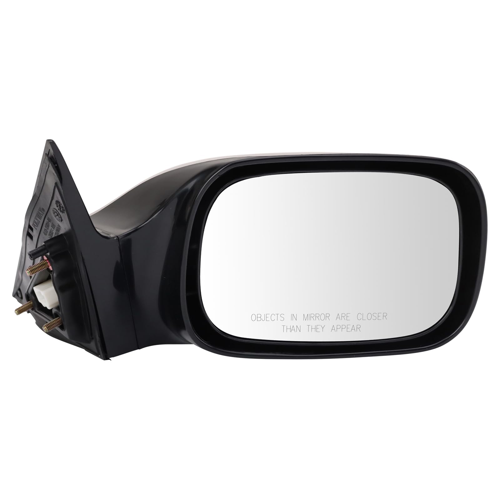 TRQ Right Side Mirror Replacement for 2005-2010 Toyota Avalon - Passenger Side Non-Heated (Part #TO1321225 TO1321235) - Perfect for Daily Commuting & Parking Safety