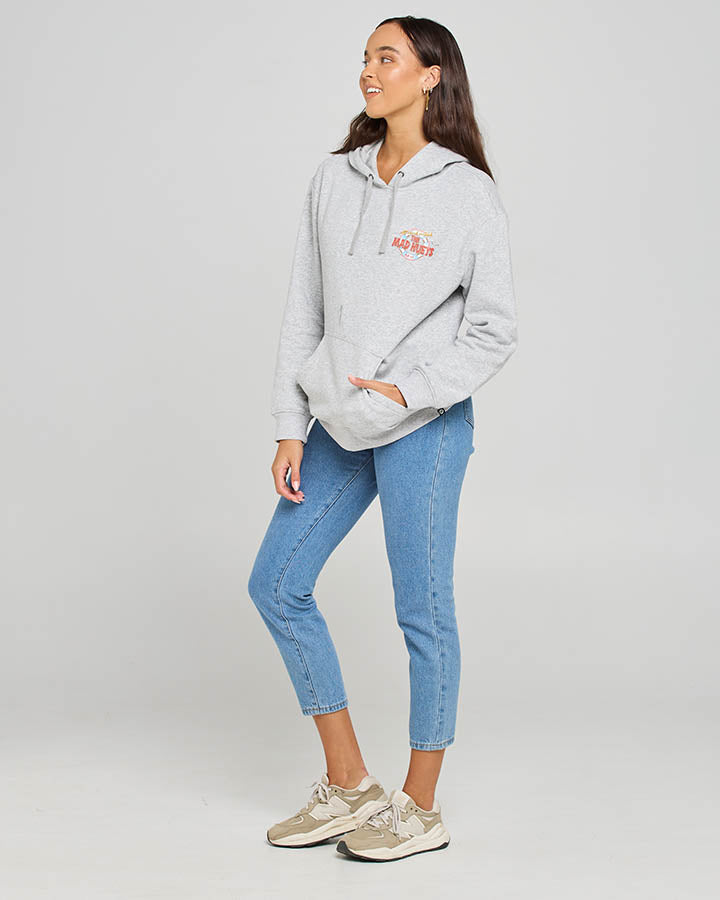 The Mad Hueys All Hands On Deck Women's Pullover Hoodie - Cozy Fleece Sweatshirt for Casual Wear & Outdoor Activities