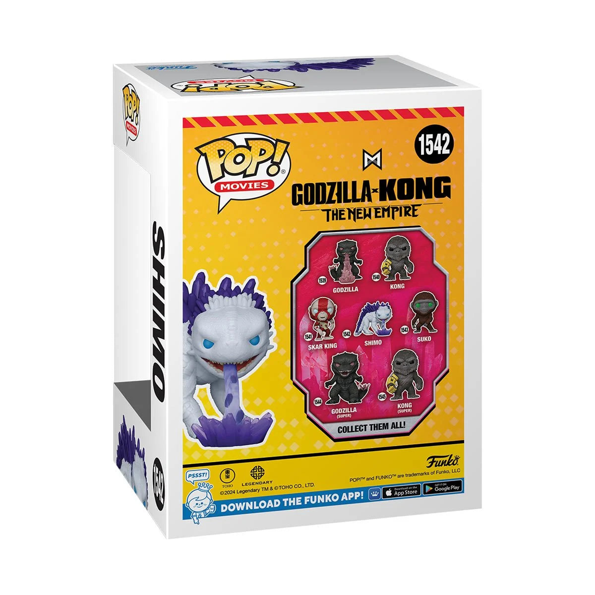 Godzilla x Kong: The New Empire Shimo with Ice Ray Funko Pop! Vinyl Figure #1542 - Collectible Movie Toy for Fans & Gift Idea