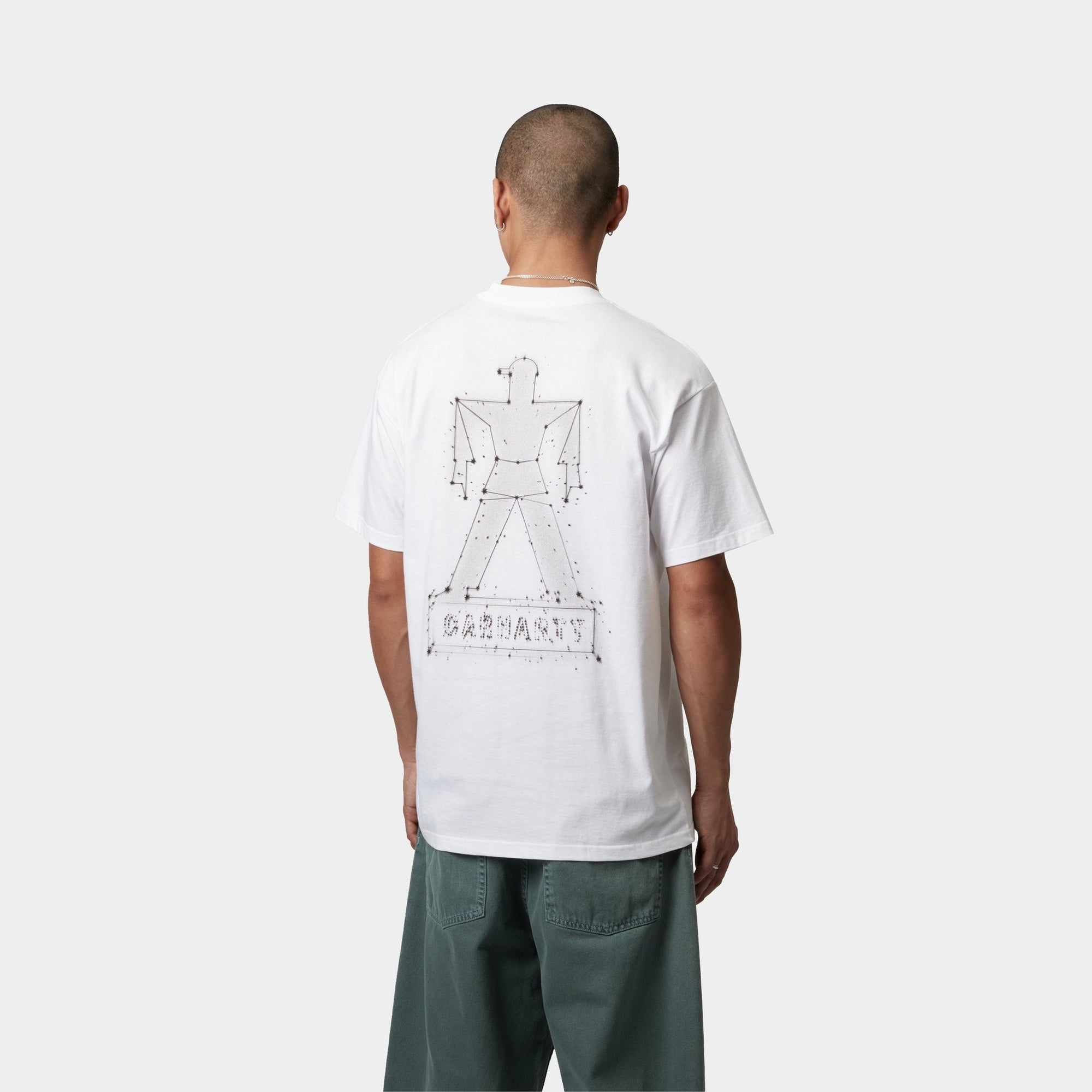 Stargazer Graphic T-Shirt for Men & Women | Soft Cotton White & Black Tee | Casual Wear, Street Style, Everyday Outfit