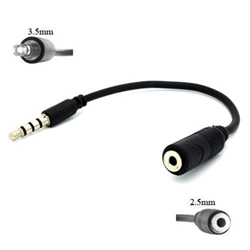 2.5mm to 3.5mm Headphone Adapter for Moto G Stylus 5G - Audio Jack Converter with Mic Support | Compatible with Motorola Phones | Perfect for Gaming, Music & Hands-Free Calls