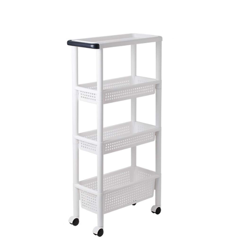 Yyqx Rolling Storage Cart - Mobile Kitchen Utility Trolley with Wheels, Foldable Storage Rack for Home & Office Organization | Perfect for Kitchen, Pantry, Bathroom & Garage Storage Solutions