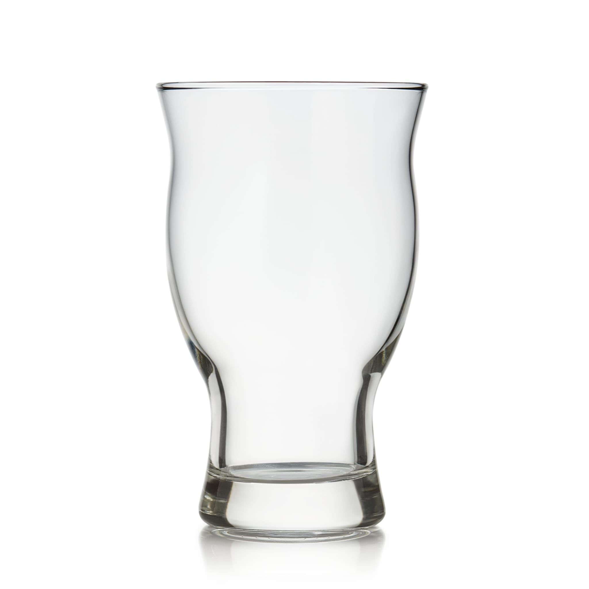 Libbey Craft Brews Nucleated Pint Beer Glasses Set of 4 - Dishwasher Safe, Laser Etched for Perfect Head Retention - Ideal for Light Beers, Stouts & Home Brewing - Great for Parties, Bars & Beer Tasting Events