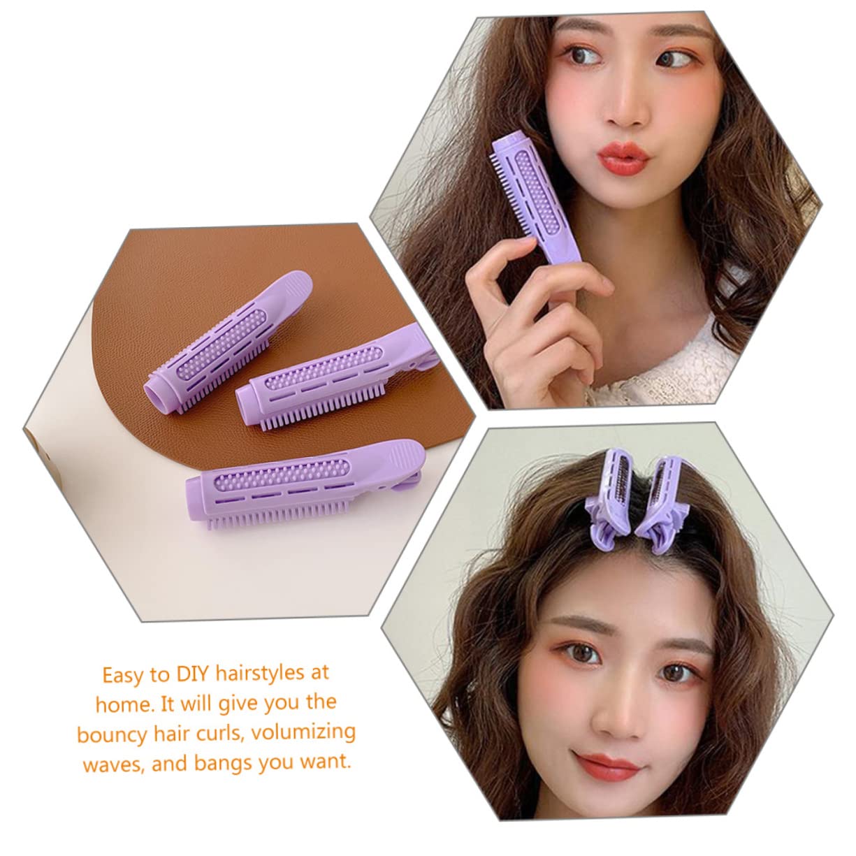 Minkissy Hair Roller Clips - Strong Grip Root Clips for Curly Hair, Volumizing Hair Styling Tools, Easy to Use & Portable - Perfect for Home, Salon, Travel & Everyday Hairstyling
