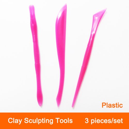 COMIART 3-Piece Dual Head Clay Sculpting Tools Set for Pottery, Ceramics & DIY Crafts - Perfect for Artists, Beginners & Kids - Create Stunning Clay Art & Sculptures
