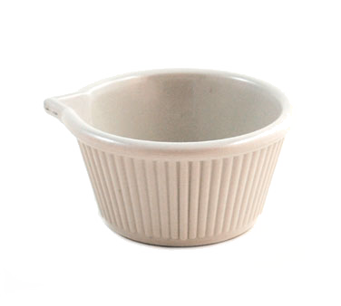 Gessner 0387ABN 3 Oz. Spouted Melamine Ramekin - Durable & Lightweight Serving Bowls for Restaurants, Catering & Home Use - Case of 36 (BPA-Free, Dishwasher Safe) - Perfect for Soups, Sauces, Dressings & Desserts