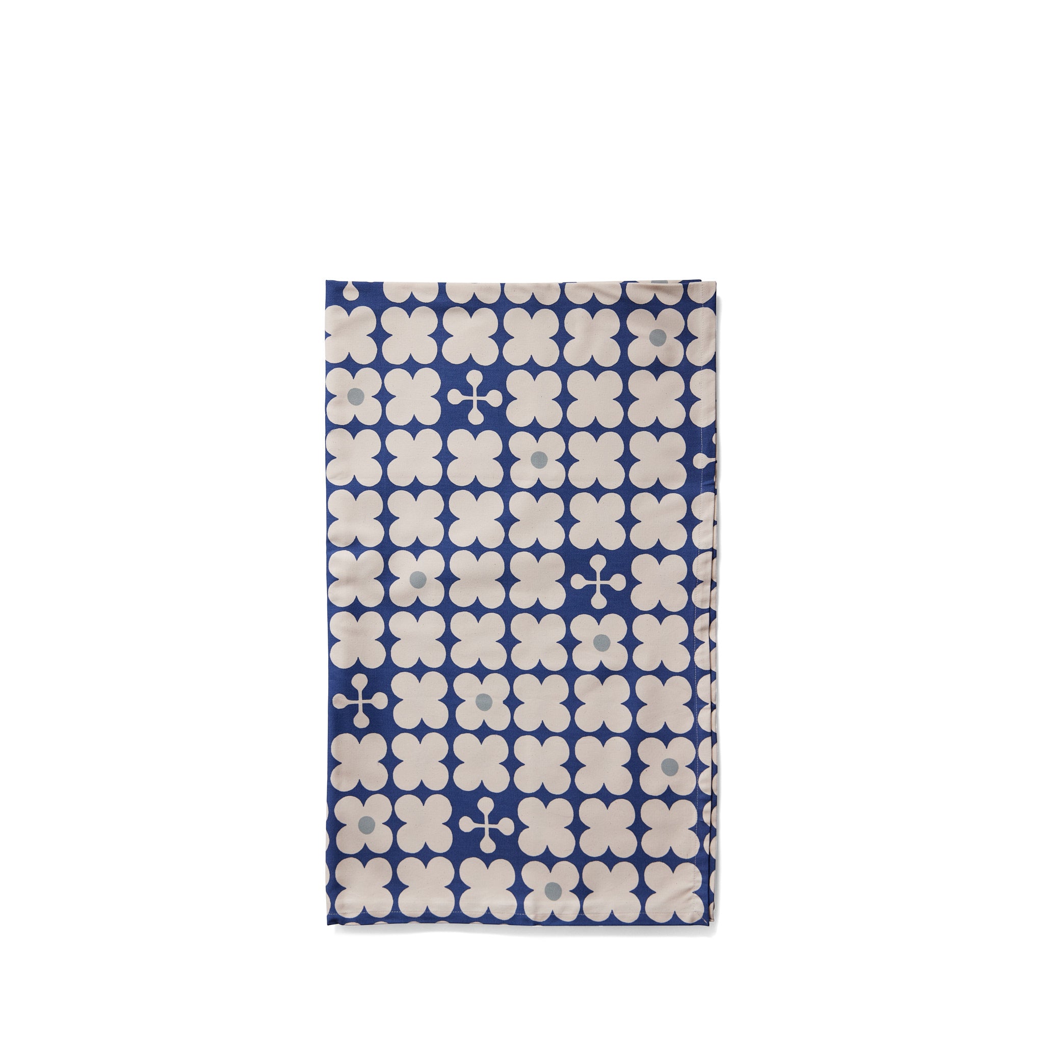 Scandi Candy Tablecloth - Inky Blue Waterproof Washable Fabric for Dining Room, Kitchen, and Party Decor