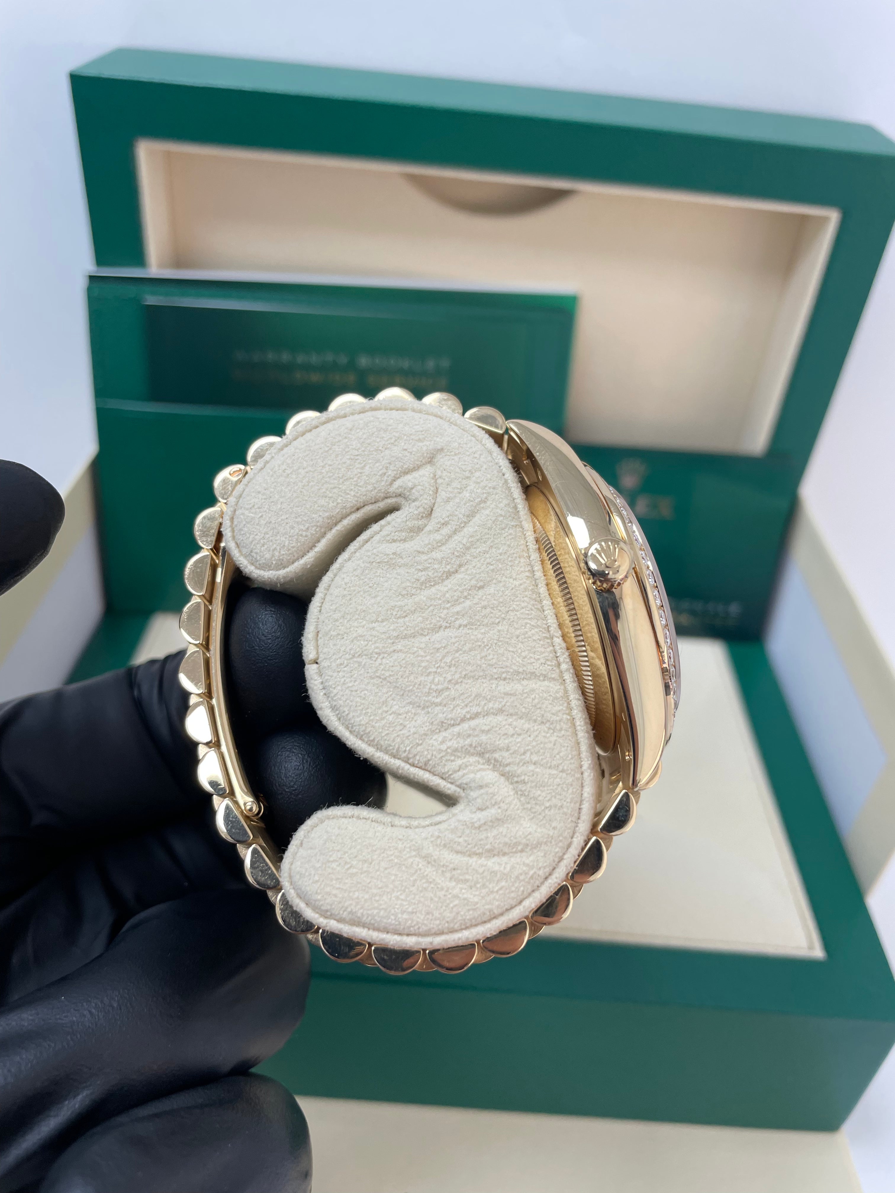 Rolex Day Date 40 Yellow Gold Watch with Champagne Dial & President Bracelet | Luxury Men's Dress Watch for Business & Formal Occasions | Ref# 228348RBR