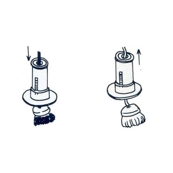 Ichibishi Stainless Steel Takoyaki Basting Mop Oil Dispenser with Removable Cotton Head - Perfect for Japanese Street Food, Home Cooking & BBQ Grilling