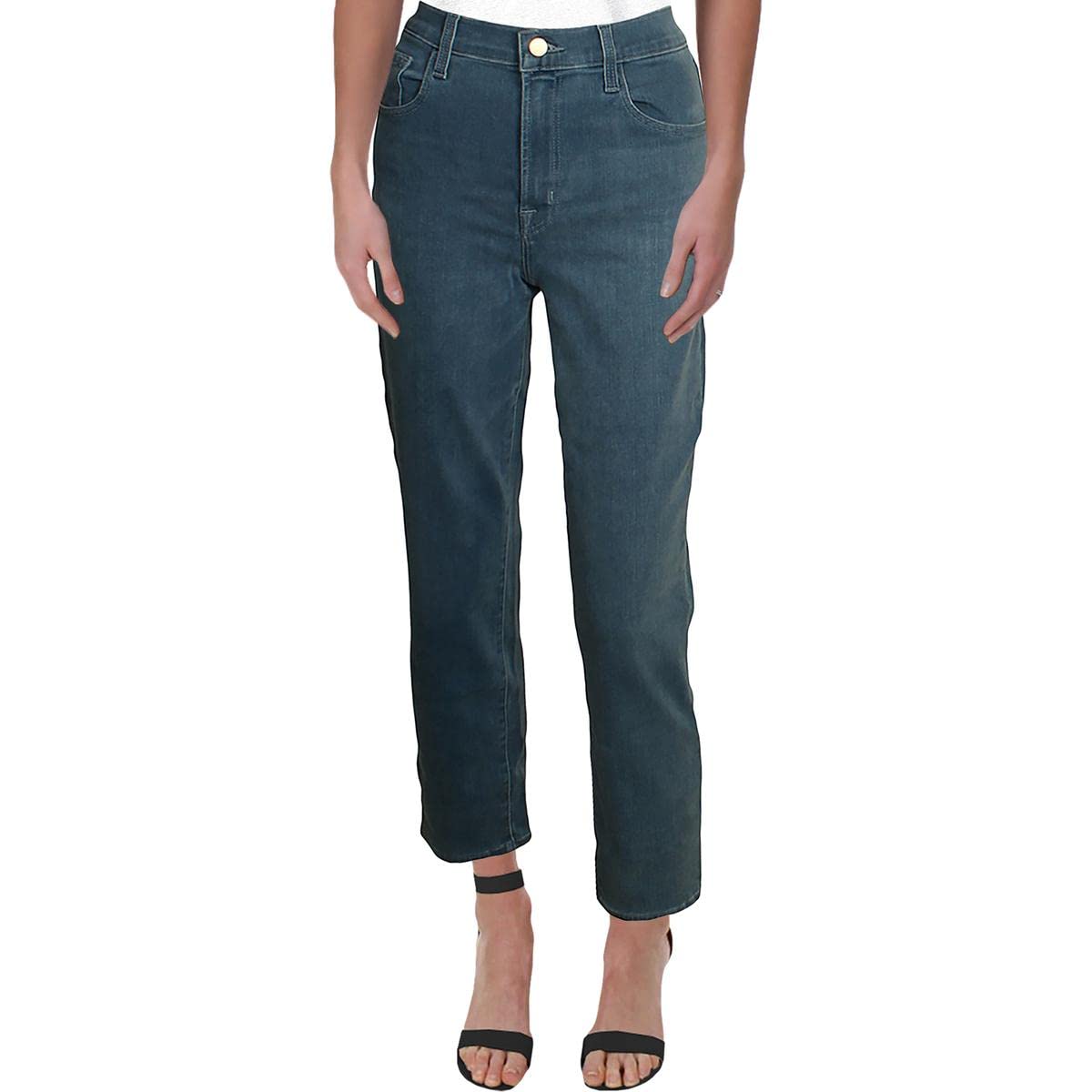 J Brand Women's Alma Straight Leg Jeans - High Waist Slim Fit Denim Pants for Casual & Office Wear | Perfect for Everyday Outfits and Business Casual Looks