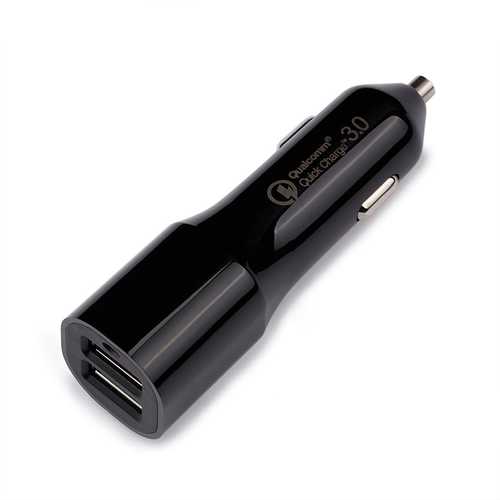 Bakeey 3A QC3.0 Fast Car Charger with Dual USB Ports for iPhone X/8/8 Plus, Samsung S8, Xiaomi Mi5/Mi6 - Perfect for Road Trips & Daily Commuting