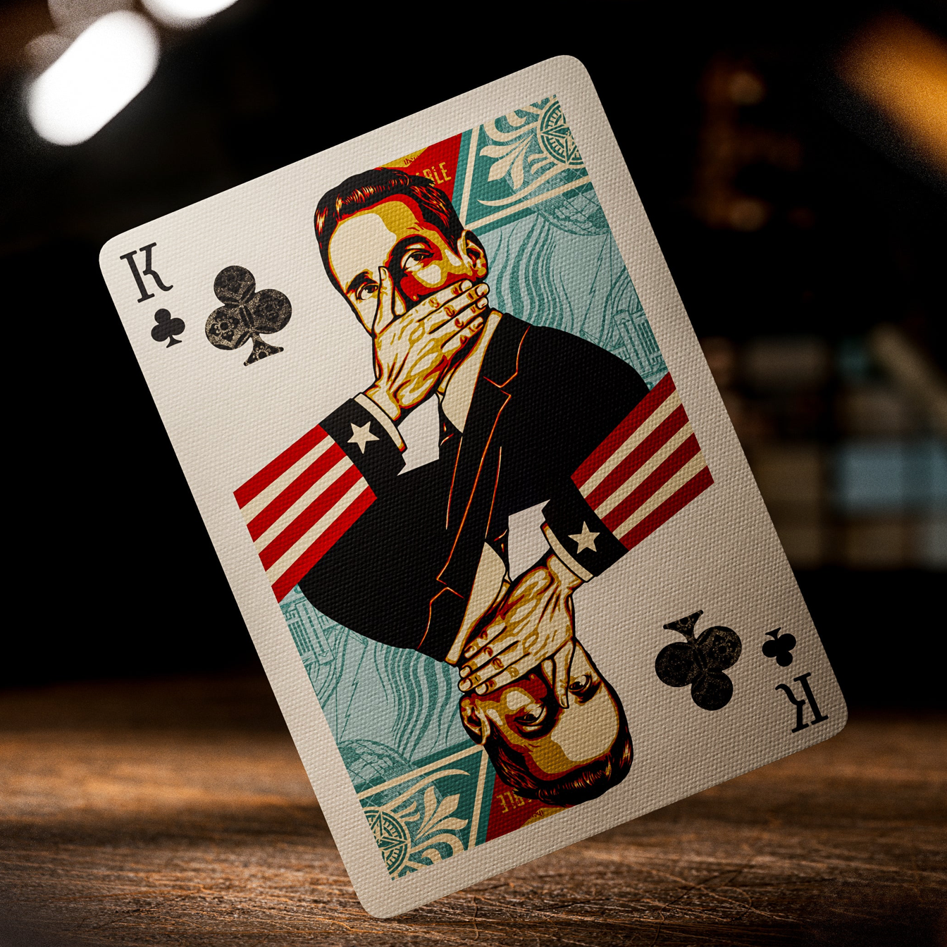 Obey Playing Cards - Premium Red Deck for Poker, Magic Tricks & Card Games | Perfect for Parties, Casino Nights & Collectors