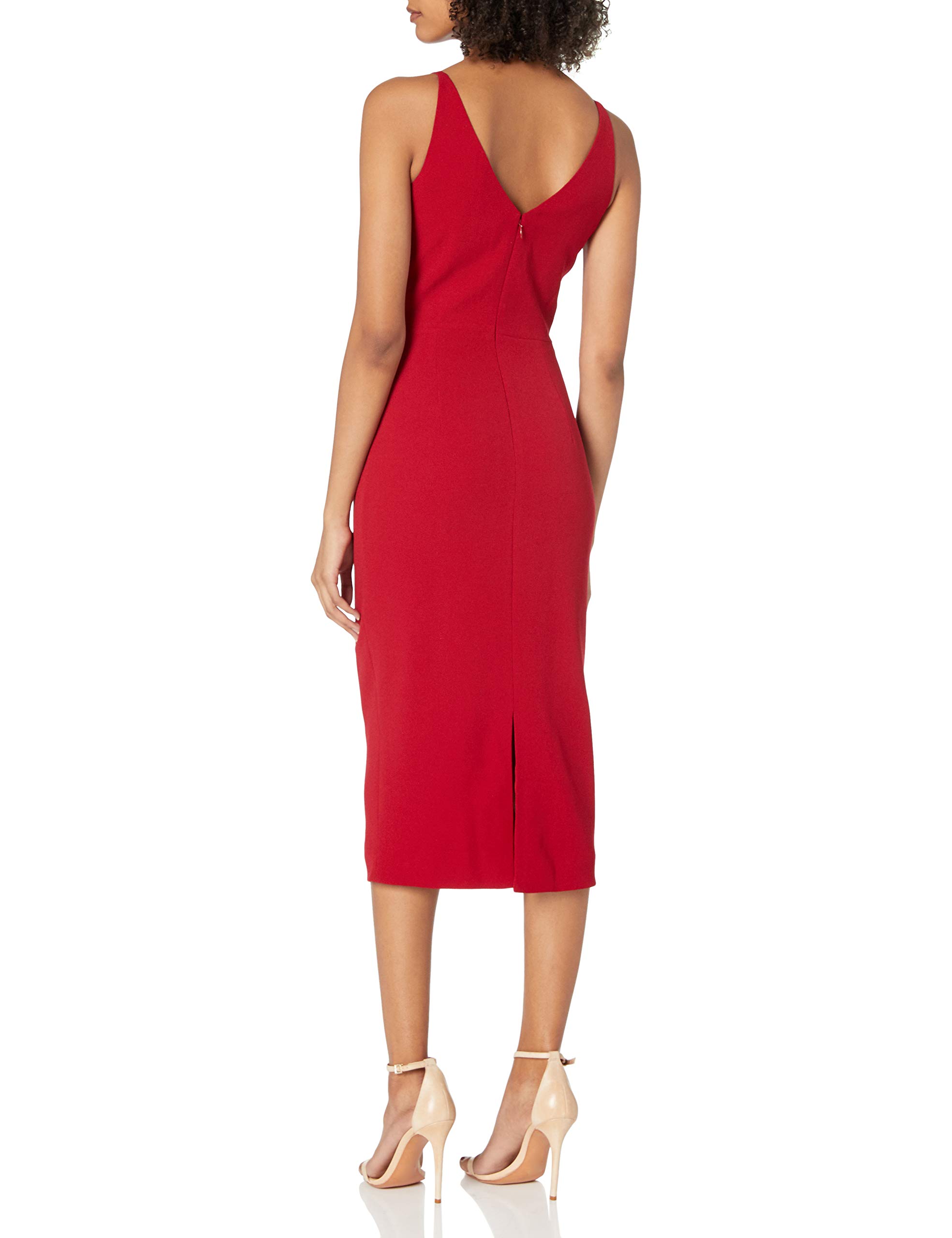 Dress the Population Women's Bodycon Dress - Slim Fit Stretchy Midi Dress for Night Out, Party & Date Night | Elegant Cocktail Dress for Women | Perfect for Club, Dinner & Special Occasions