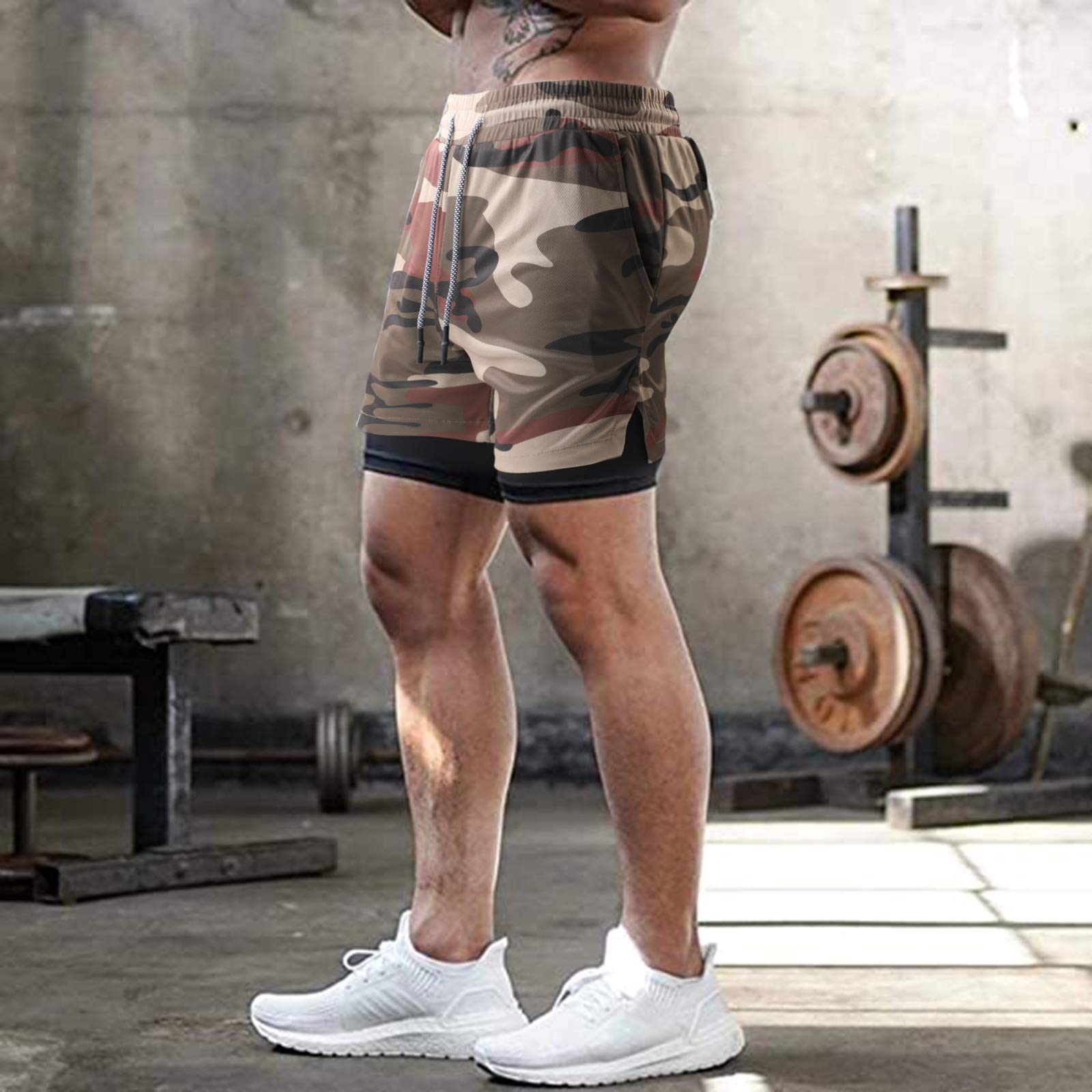 Surenow Men's 2-in-1 Running Shorts - 7