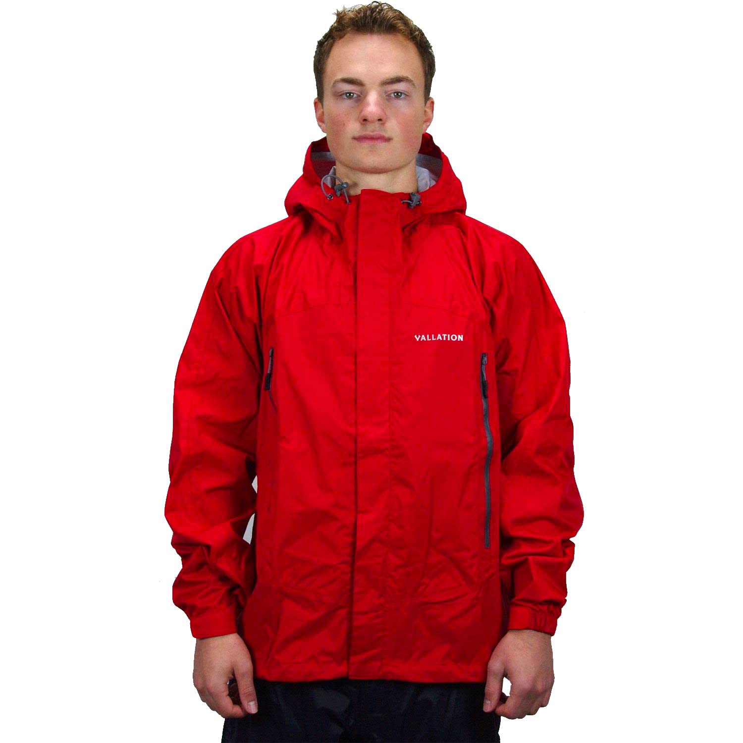 Ocean Watch Jacket - Waterproof Windbreaker for Men & Women, Red XL, Lightweight Outdoor Sports Jacket for Running, Hiking, Fishing & Travel