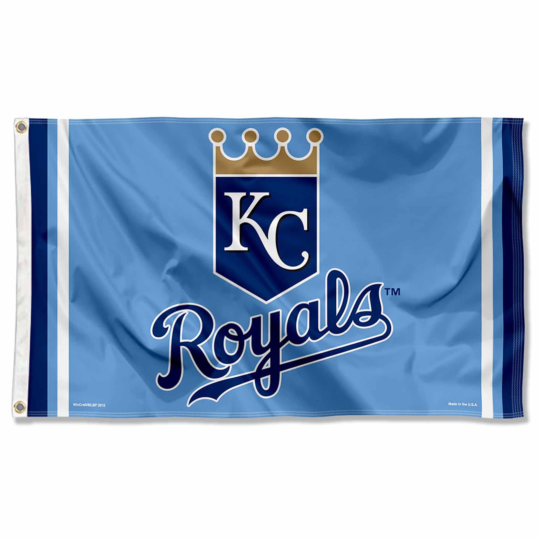 WinCraft Kansas City Royals Powder Blue Flag and Banner - Officially Licensed MLB Team Decor for Home, Office, Game Day & Tailgating
